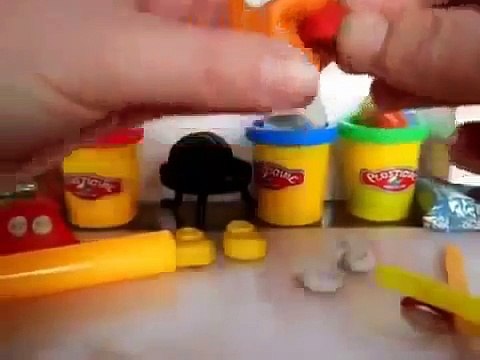 Mickey Mouse Kids Play 3D Modeling Clay-How To Make Mickey Mouse with Play Dough