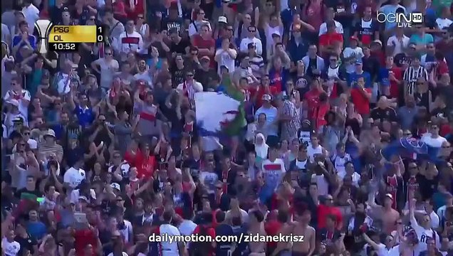 1-0 David Luiz Goal HD _ Paris Saint-Germain v. Olympique Lyon - French Supercup 01.08.2015