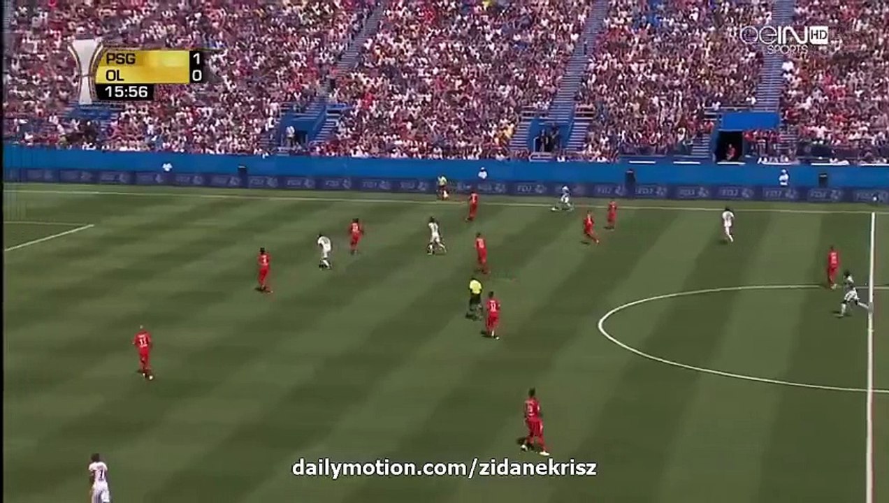 2-0 Edinson Cavani Goal HD _ Paris Saint-Germain v. Olympique Lyon - French Supercup 01.08.2015