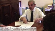 Università di Bologna, Dario Braga - Conferenza Stampa 4 novembre 2014