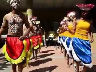 Yospan Dance West Papuan Students at Polytechnic of Namibia Cultural Festival 2011