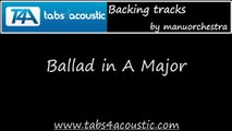 ♫  Great guitar backing track - Ballad in A Major ♫