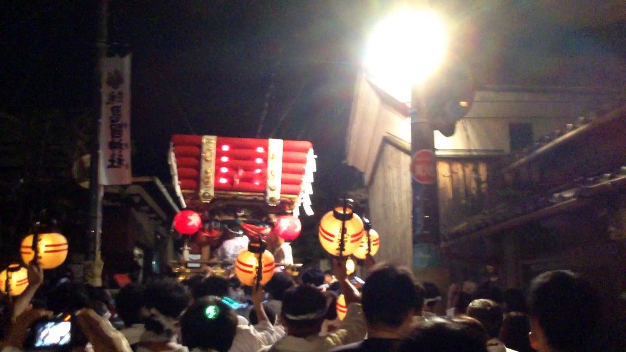 恩智祭り「恩智神社夏季例祭」(八尾市）/ 平成２７年８月１日(土）夜の部 Onji Shrine summer festival ( August 1, 2015) in Yao city of  Osaka, Japan