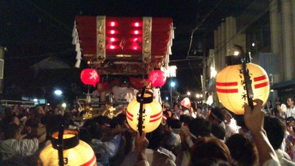 恩智祭り「恩智神社夏季例祭」(八尾市）/ 平成２７年８月１日(土）夜の部 Onji Shrine summer festival ( August 1, 2015) in Yao city of  Osaka, Japan