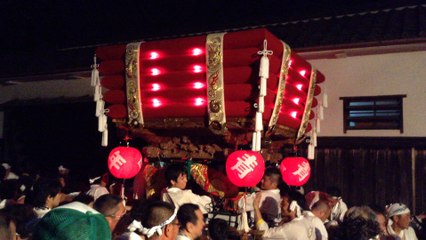 恩智祭り「恩智神社夏季例祭」(八尾市）/ 平成２７年８月１日(土）夜の部 Onji Shrine summer festival ( August 1, 2015) in Yao city of  Osaka, Japan