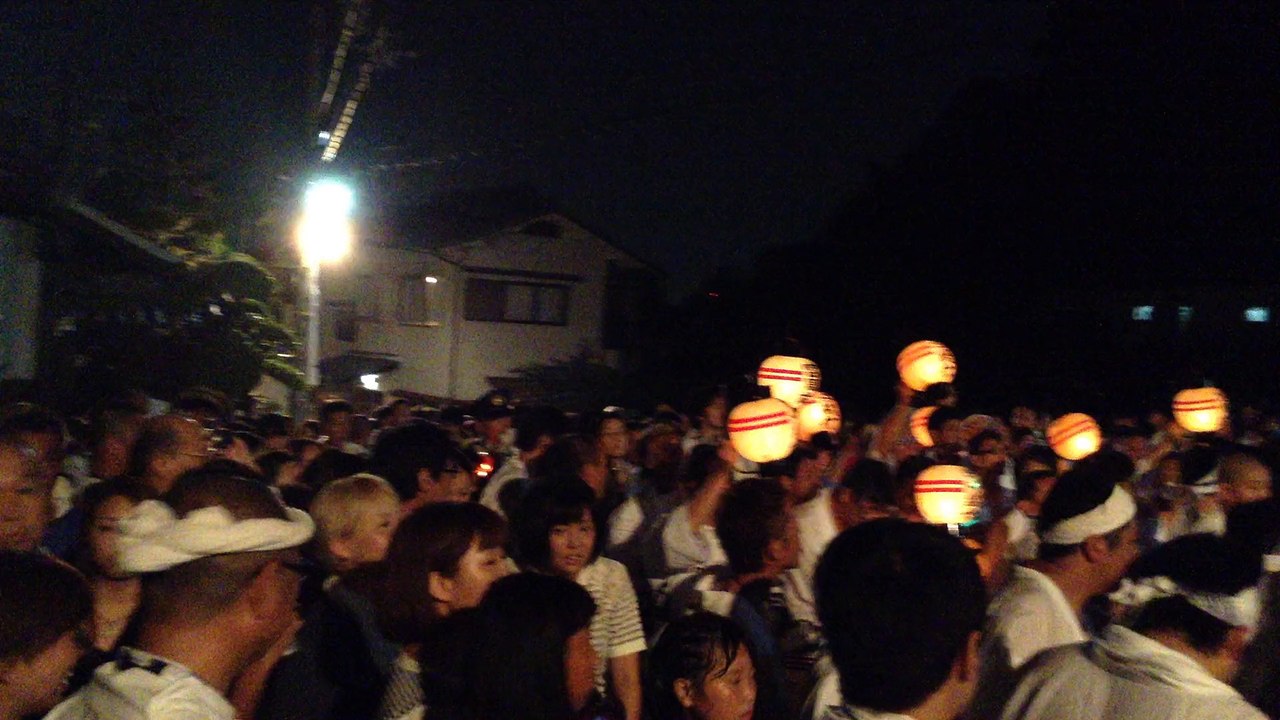 恩智祭り「恩智神社夏季例祭」(八尾市）/ 平成２７年８月１日(土）夜の部 Onji Shrine summer festival ( August 1, 2015) in Yao city of  Osaka, Japan