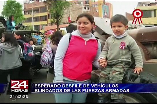 Parada Militar: el desfile de vehículos blindados de las Fuerzas Armadas