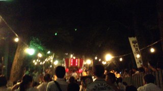 恩智祭り「恩智神社夏季例祭」(八尾市）/ 平成２７年８月１日(土）夜の部 Onji Shrine summer festival ( August 1, 2015) in Yao city of  Osaka, Japan