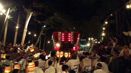 恩智祭り「恩智神社夏季例祭」(八尾市）/ 平成２７年８月１日(土）夜の部 Onji Shrine summer festival ( August 1, 2015) in Yao city of  Osaka, Japan