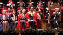 Gordon Aikman's message to Edinburgh medical graduates as he receives honorary degree