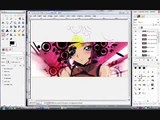 Anime sig speed painting