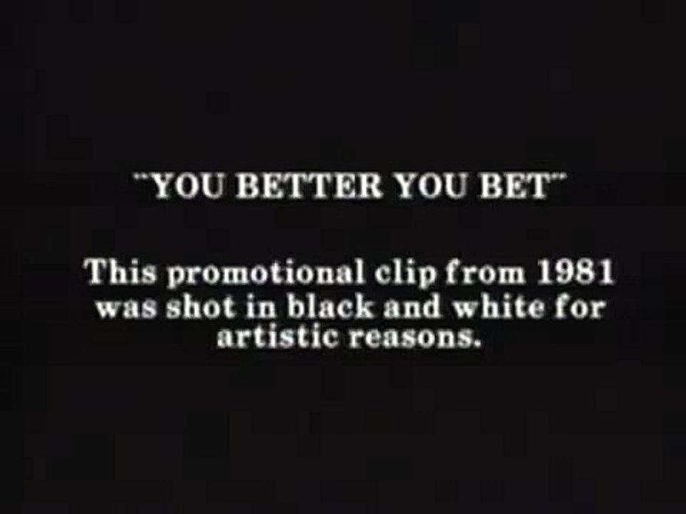 The Who - You Better You Bet