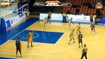 Ventspils vs Nevezis. Janis Timma 5x3pionts shots and slam dunk!