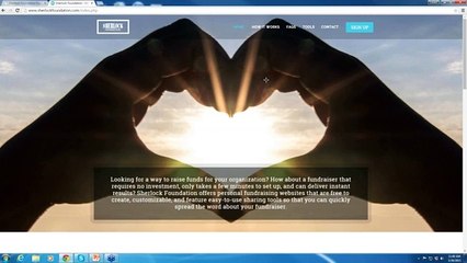Sherlock Nation Fundraising Platform Intro