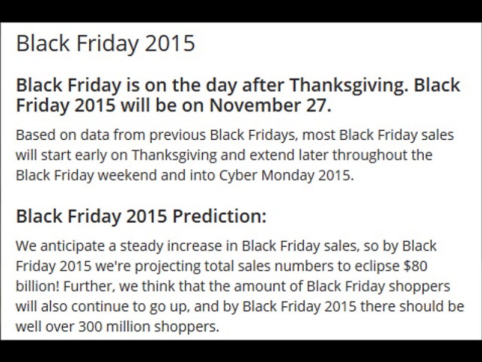black friday 2015