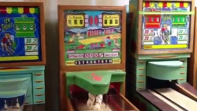 Vintage coin-op arcade machines