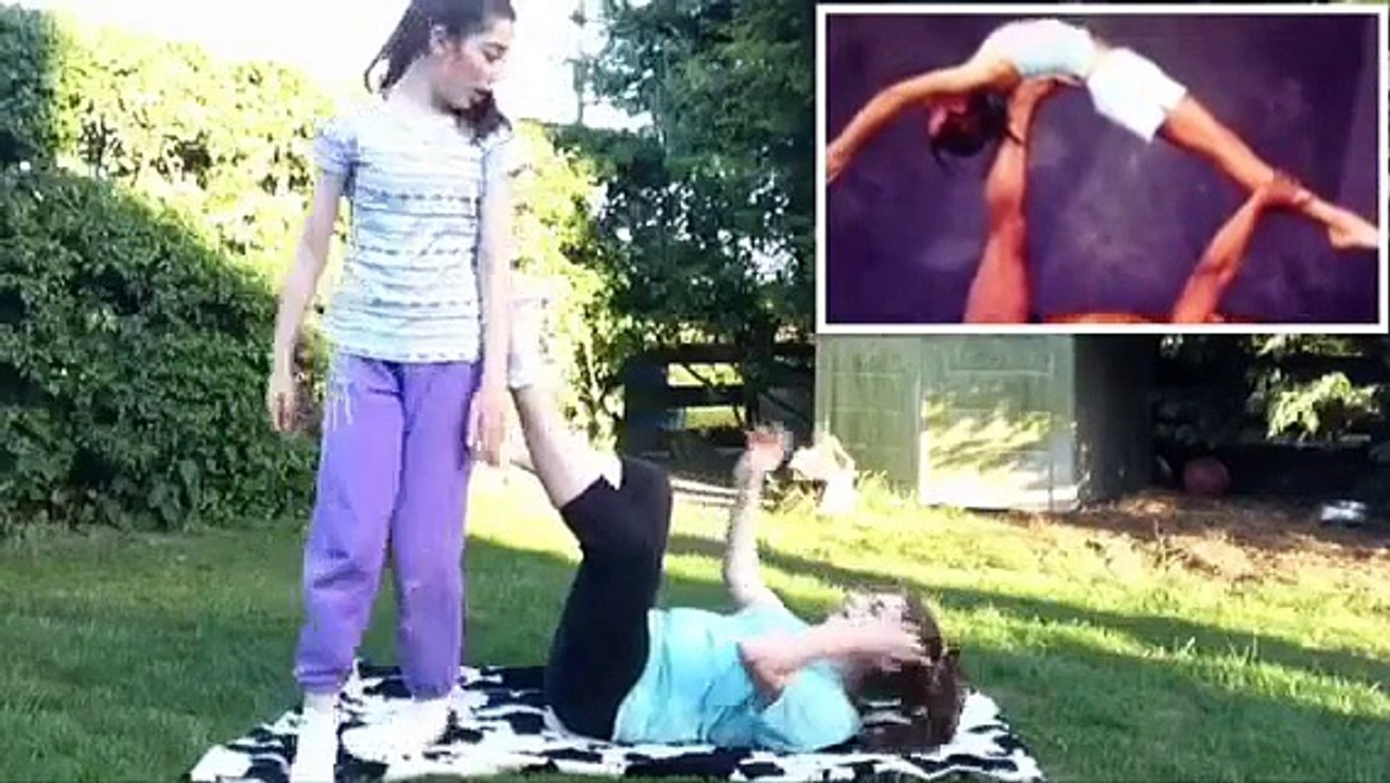 Yoga challenge with floral lex