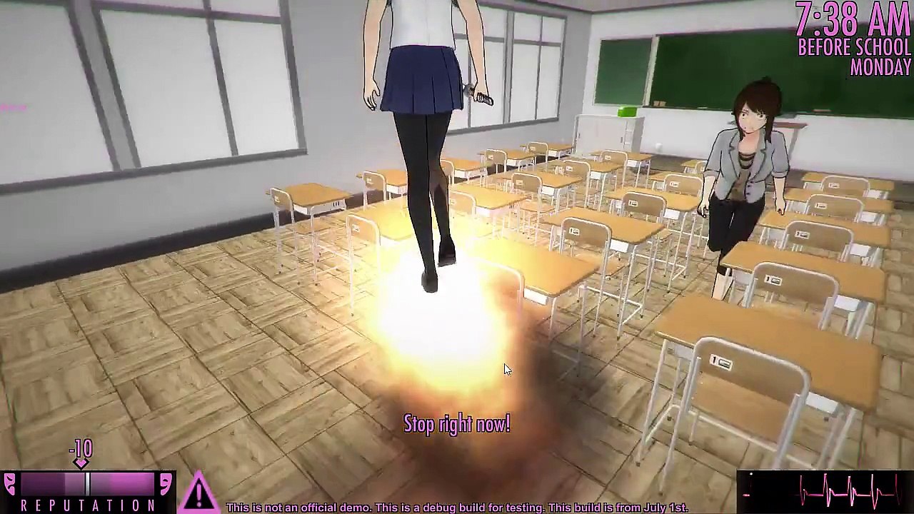 Yandere Simulator July 1st Technical Test