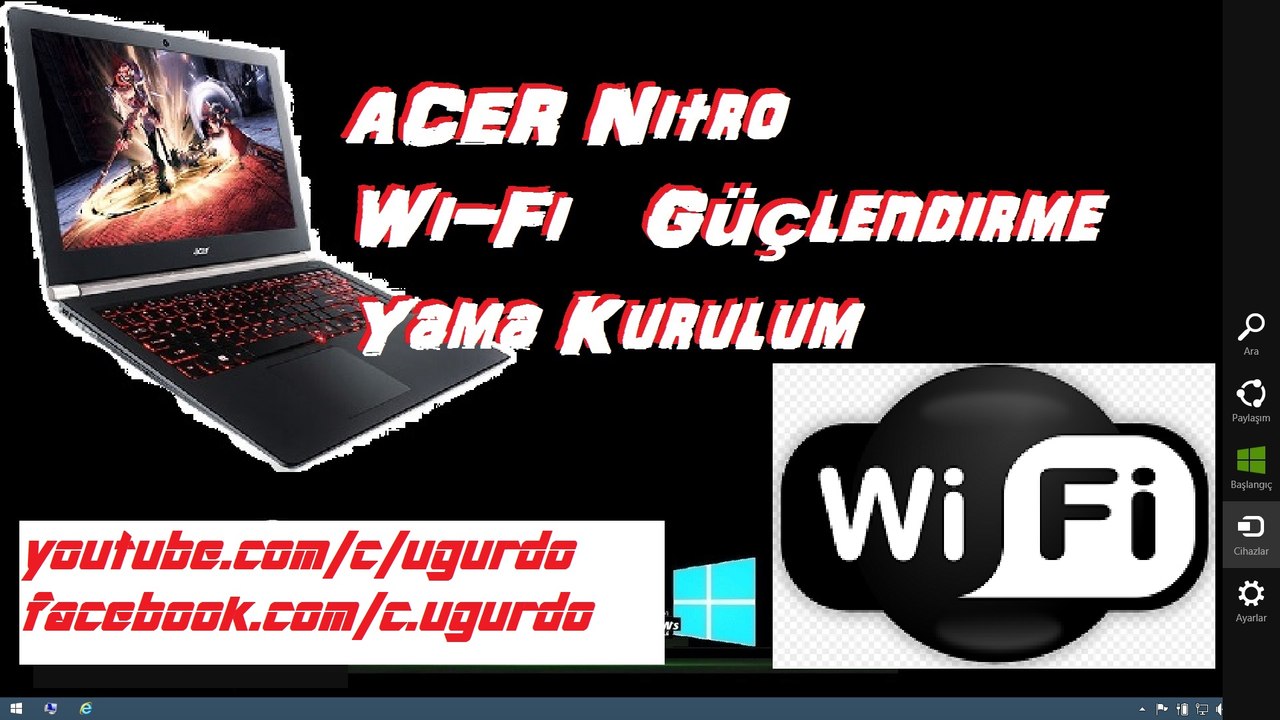 Acer Nitro Wİ-Fİ Yama kurulumu