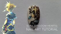 Sora (Kingdom Hearts) Nail Art Tutorial
