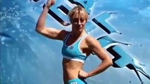 Top 3 Fitness British Ladies flexing muscles in Total Wipeout UK