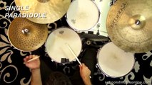 Paradiddles on the drum kit - melodic voicing