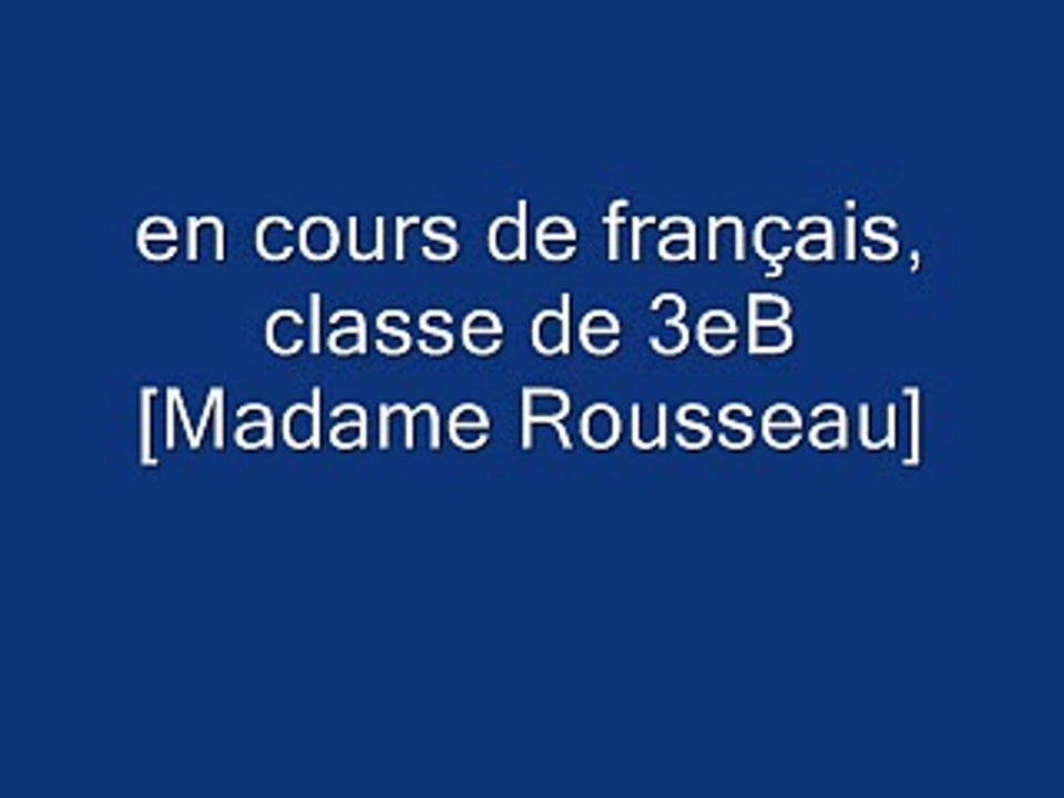 Cours de Français