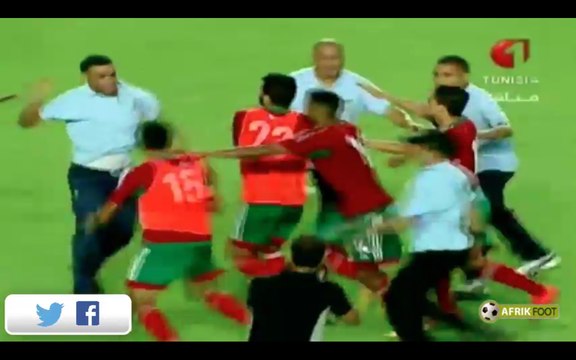 Echauffourées lors de Tunisie-Maroc (2-0) - CAN U23