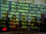 Raw Video: Dow Plunges at Opening Bell