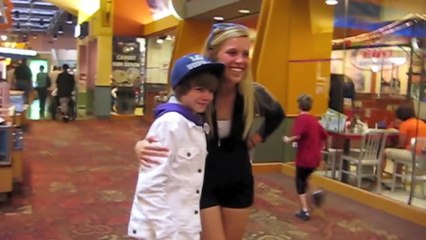 Justin Bieber Look Alike Prank "U Smile " video by Connor from Kid On Vacation