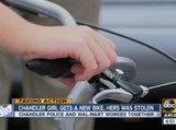 Chandler woman gets new bike after hers was stolen