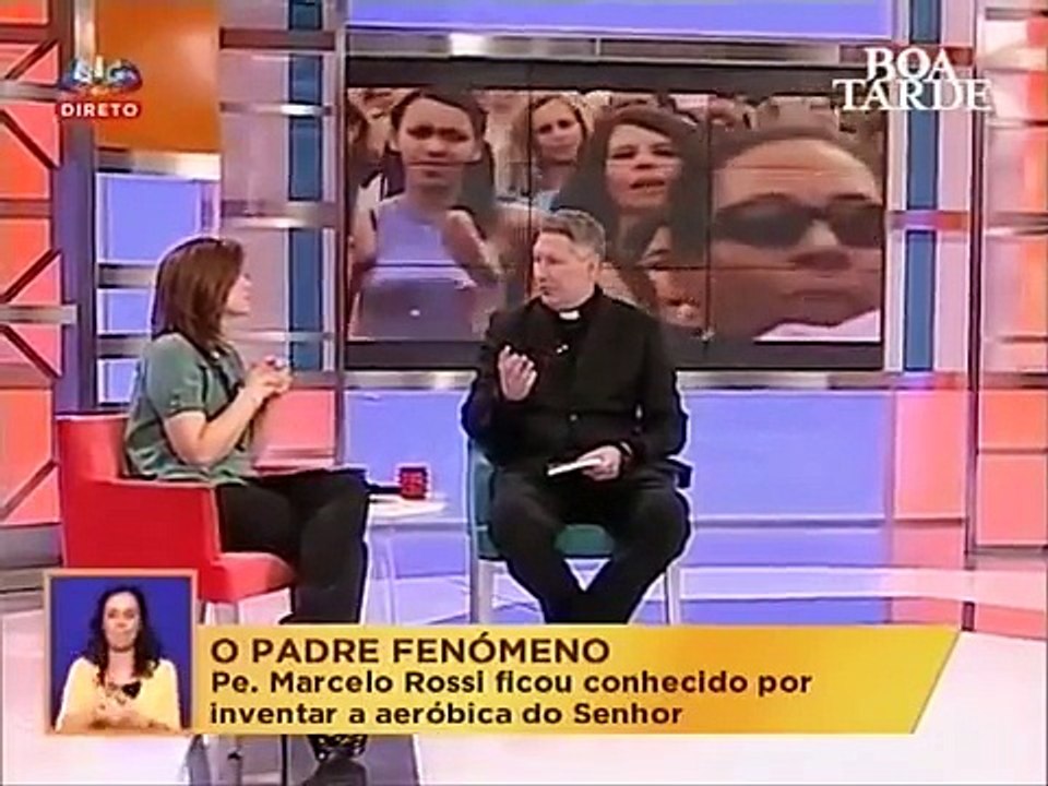 Padre Marcelo Rossi no "Boa Tarde", da SIC, com Conceição Lino