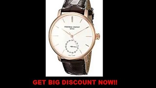 FOR SALE Frederique Constant Men's FC710V4S4 Gold-Tone Automatic Watch with Leather Band