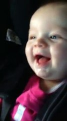 CUTE BABY SMELLING VERY NICE AND VERY FUNNY