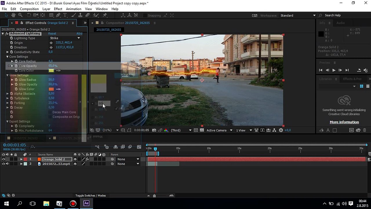 The Flash Hız Yıldırım Effect Öğretici  ( Adobe After Effects ) Tutorial HD