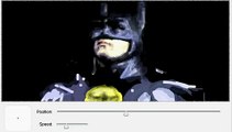 Michael Keaton as Batman 1989 Speed Painting Facebook Graffiti