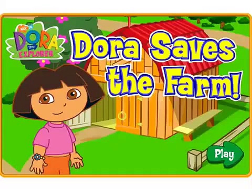 Dora Saves the Farm - Animal Cartoon - Kids Games