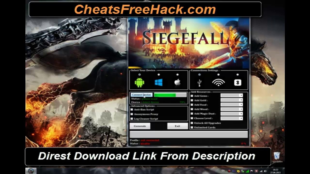 Siegefall Hack Gems Gold Food Wood Unlock All Items Hack Cheat Free Download 2015