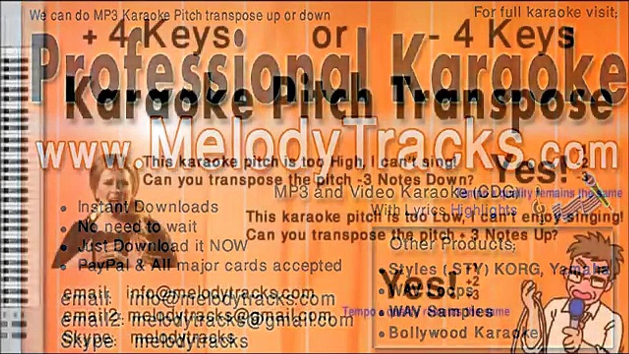 Pakistani Karaoke Karan tatian takoran | Noor Jehan | www.MelodyTracks.com