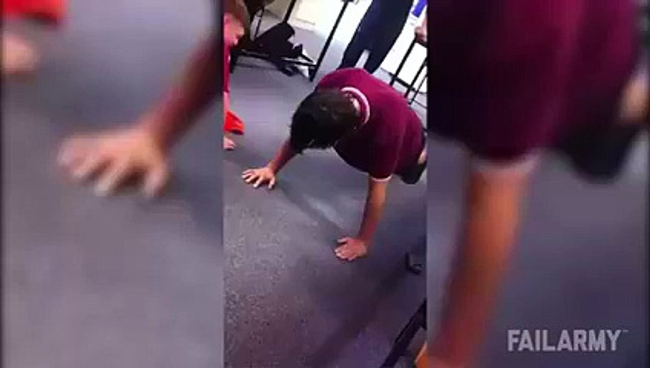 Push ups done wrong.