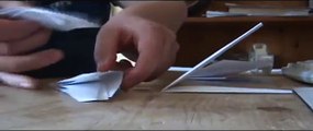 How to make a paper Ninja Star easy (Shuriken) (throwing star)