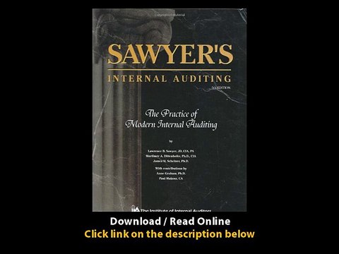 [Download PDF] Sawyers Internal Auditing The Practice of Modern Internal Auditing