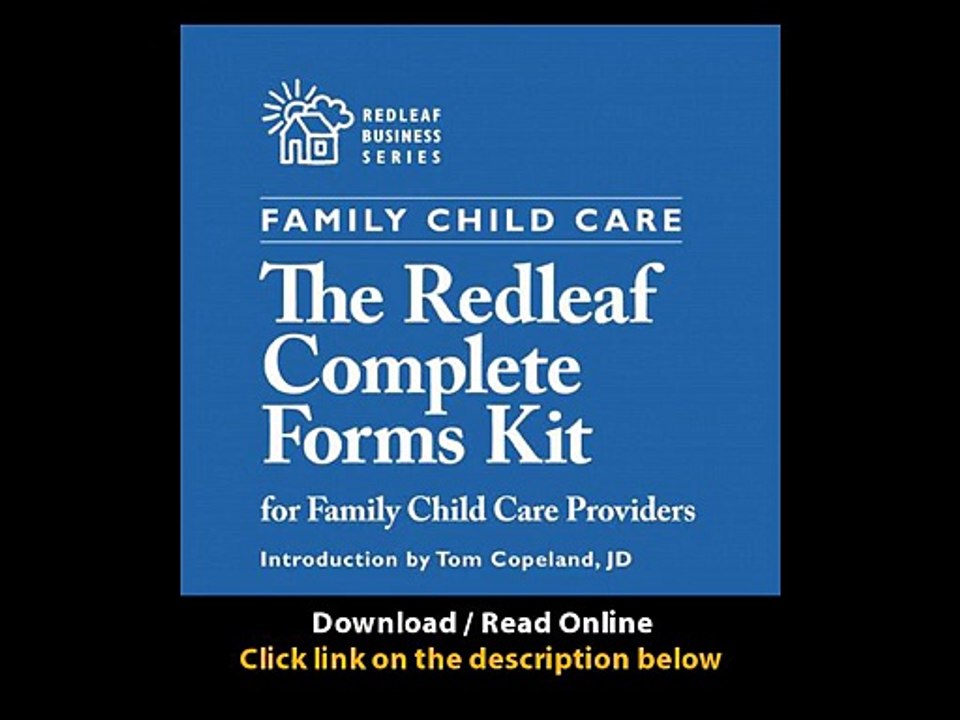 [Download PDF] The Redleaf Complete Forms Kit for Family Child Care Professionals