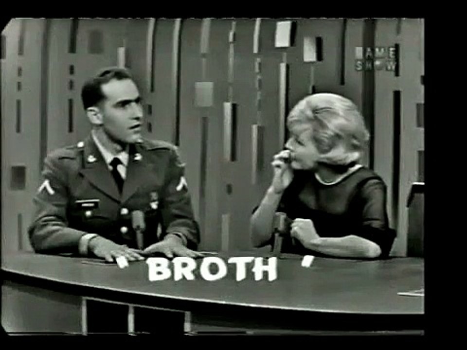 Wally Cox Meets Carolyn Moore (Newberger) on Password, 1965