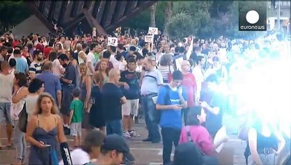 Download Video: Demonstration in Tel Aviv: Israelis fordern Ende der Gewalt im Westjordanland