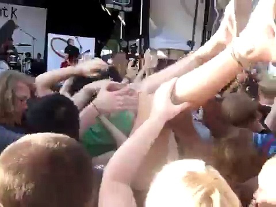 CROWD SURFING!