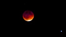 Lunar Eclipse Blood Red Moon Over Denver Colorado