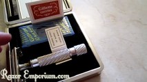 Gillette Executive Rhodium Plated Safety Razor Set In Mint Condition