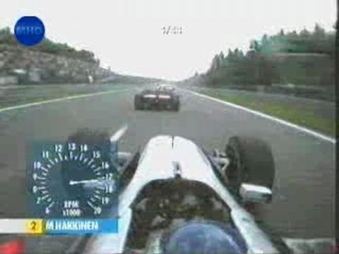 Hakkinen double Schumacher à Spa 2000
