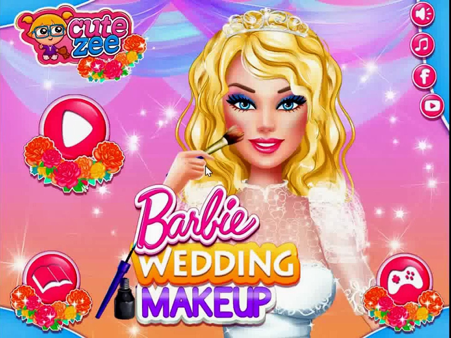 barbie wedding makeup